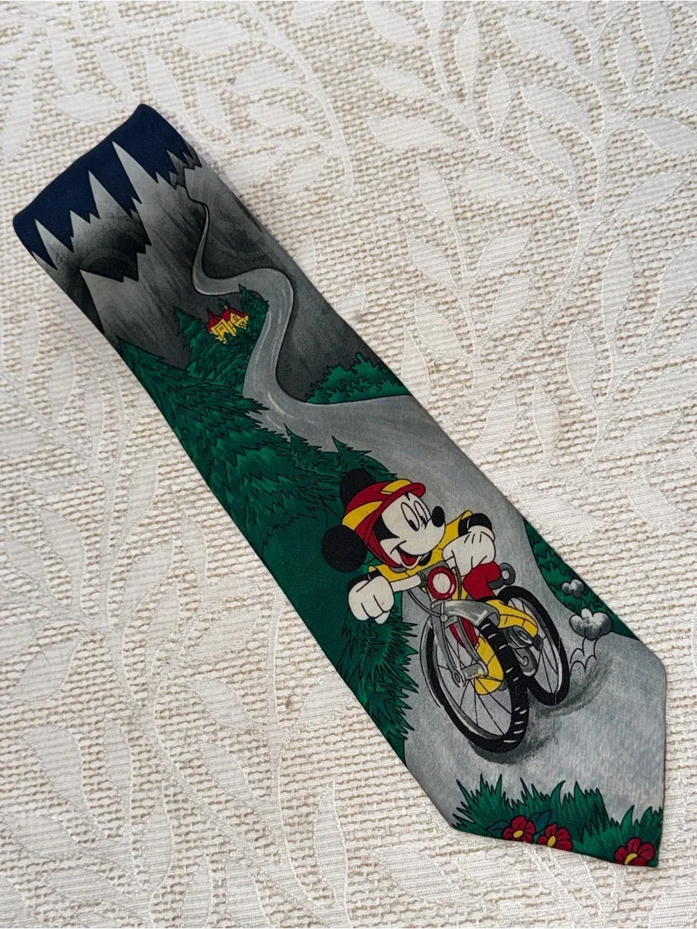 Mickey Mouse Bicycle Novelty Tie - Multicolor